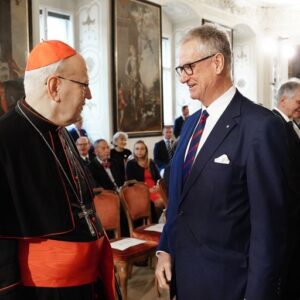 S.Em_. Peter Kardinal Erdö und Prinz Gundakar von Liechtenstein